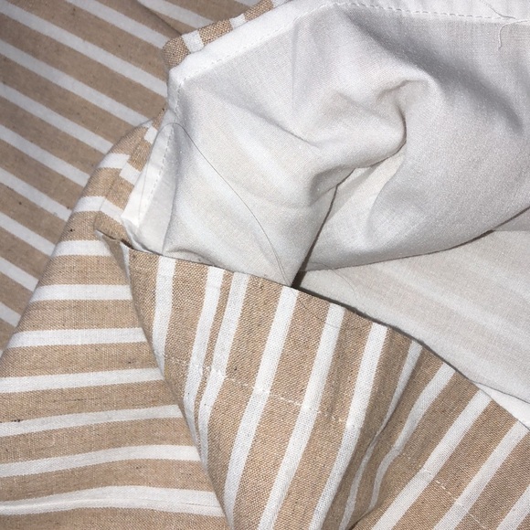 English Factory xsmall tan striped cotton romper - Picture 8 of 11